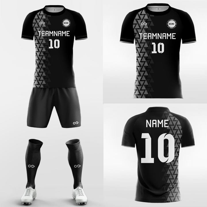 "黒い魚のサッカージャージキット