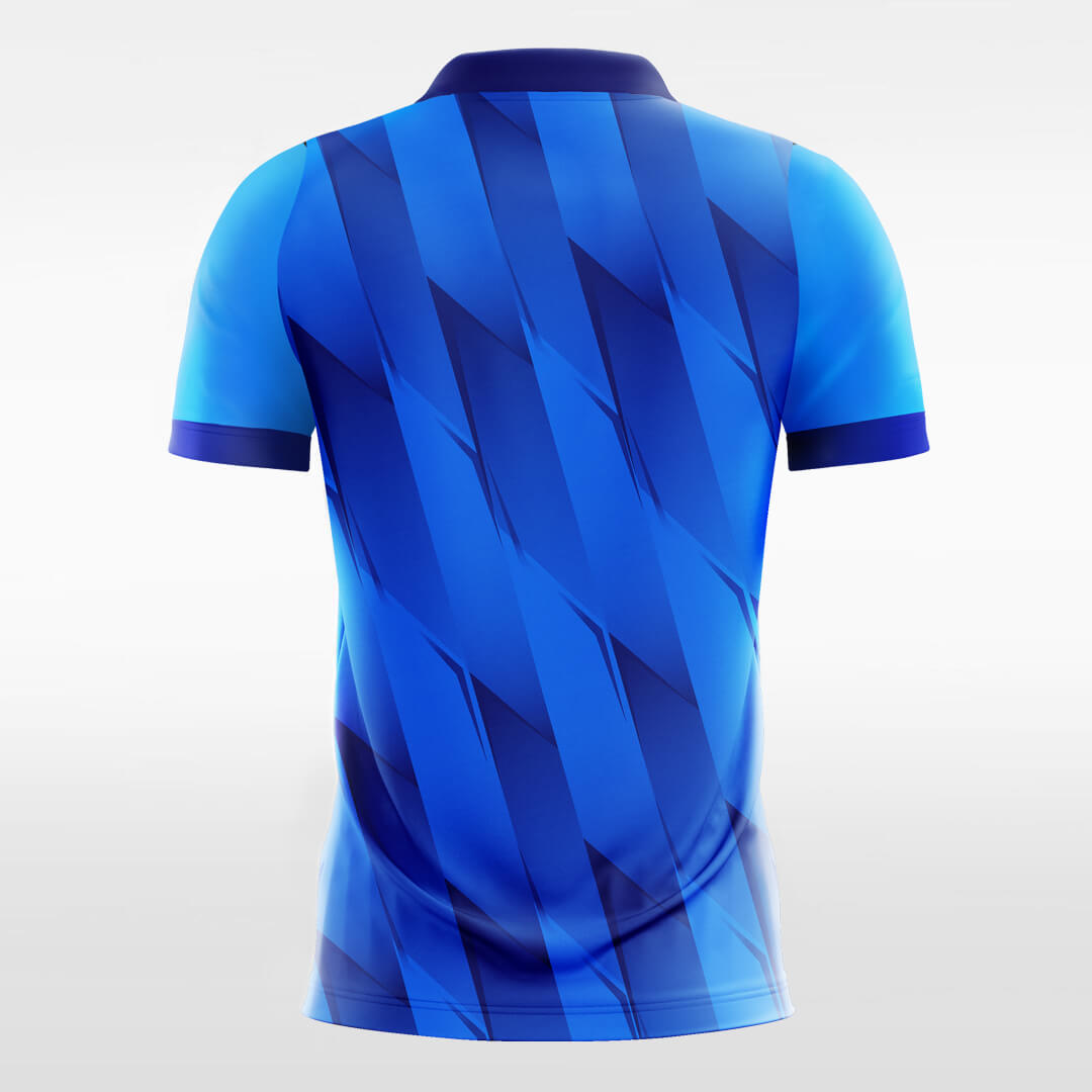 青いサッカージャージ