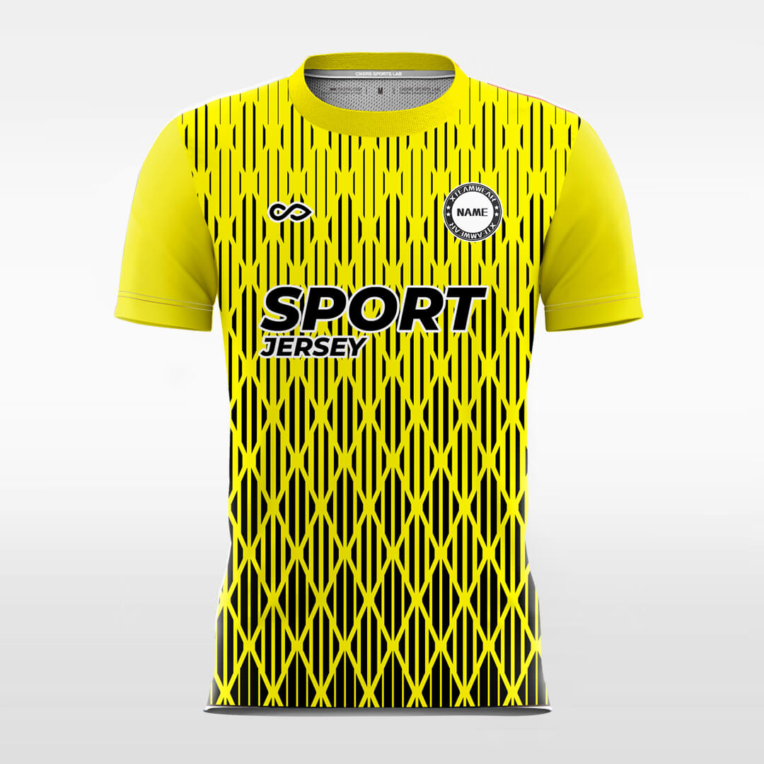虹色の半袖サッカージャージ