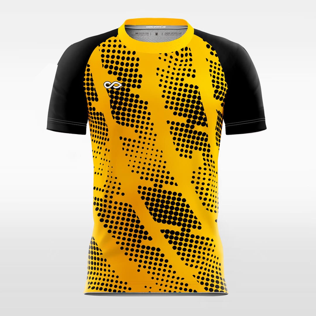 oblique dalmatian print soccer jersey