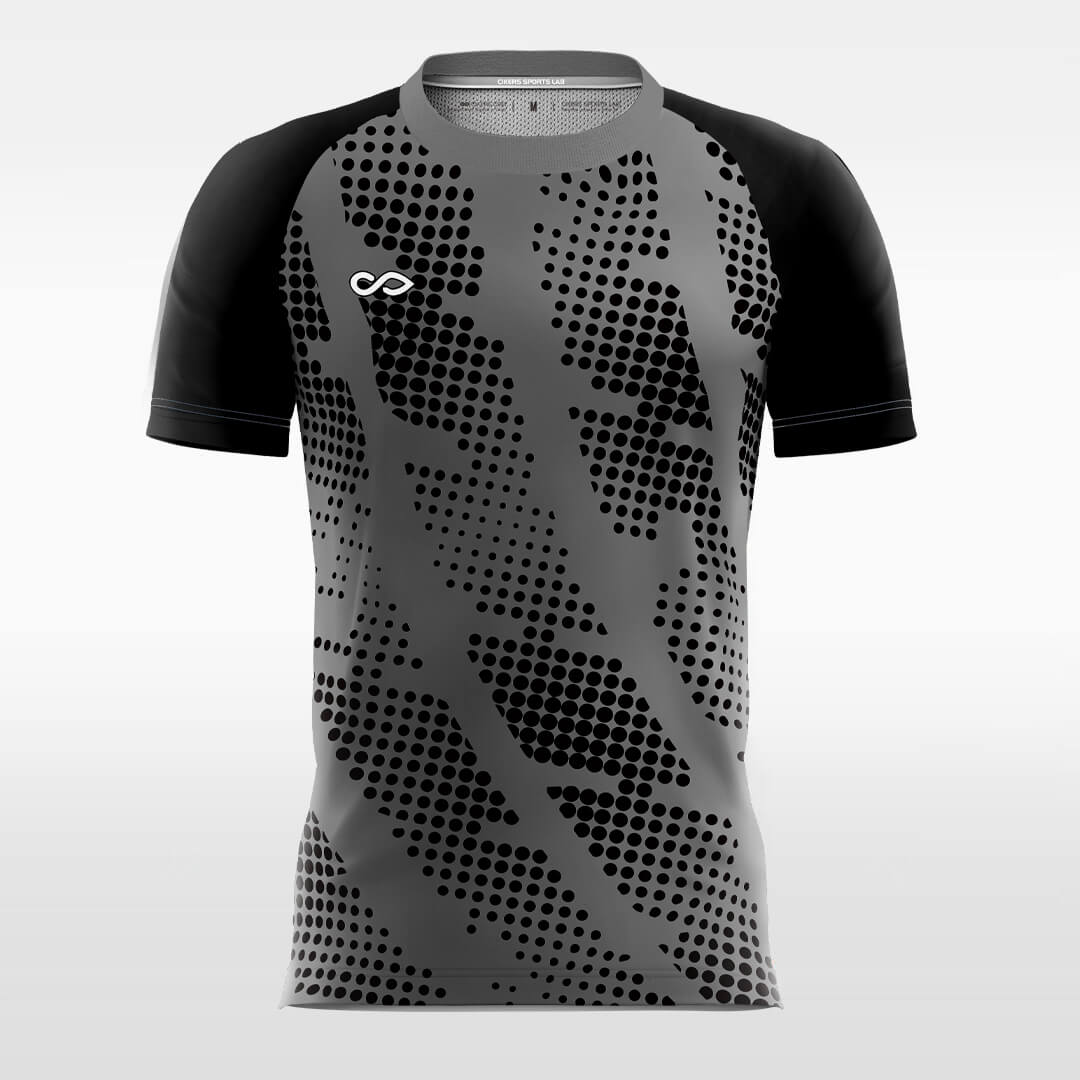 oblique dalmatian print soccer jersey