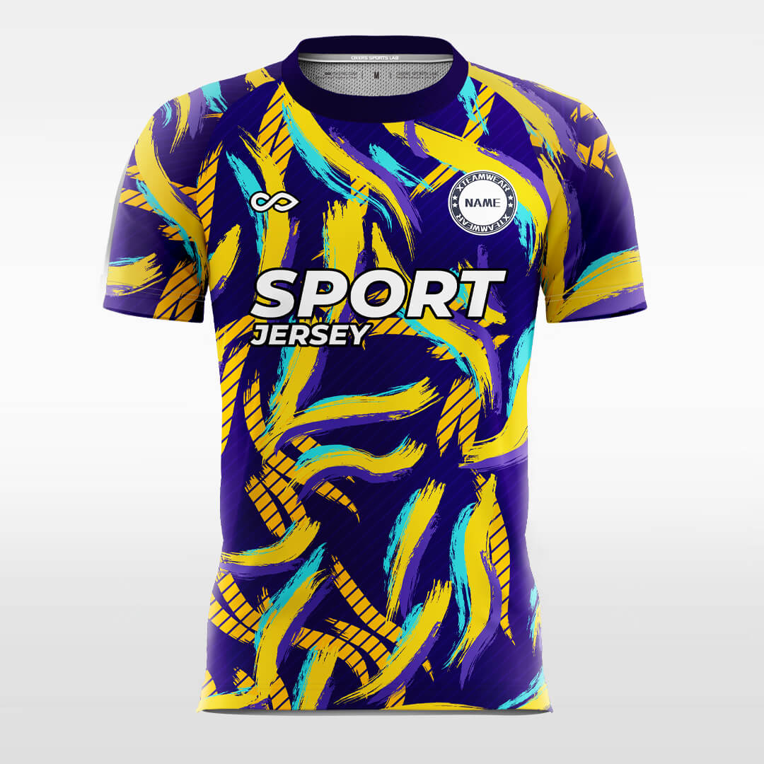 sparkling firework custom soccer jersey