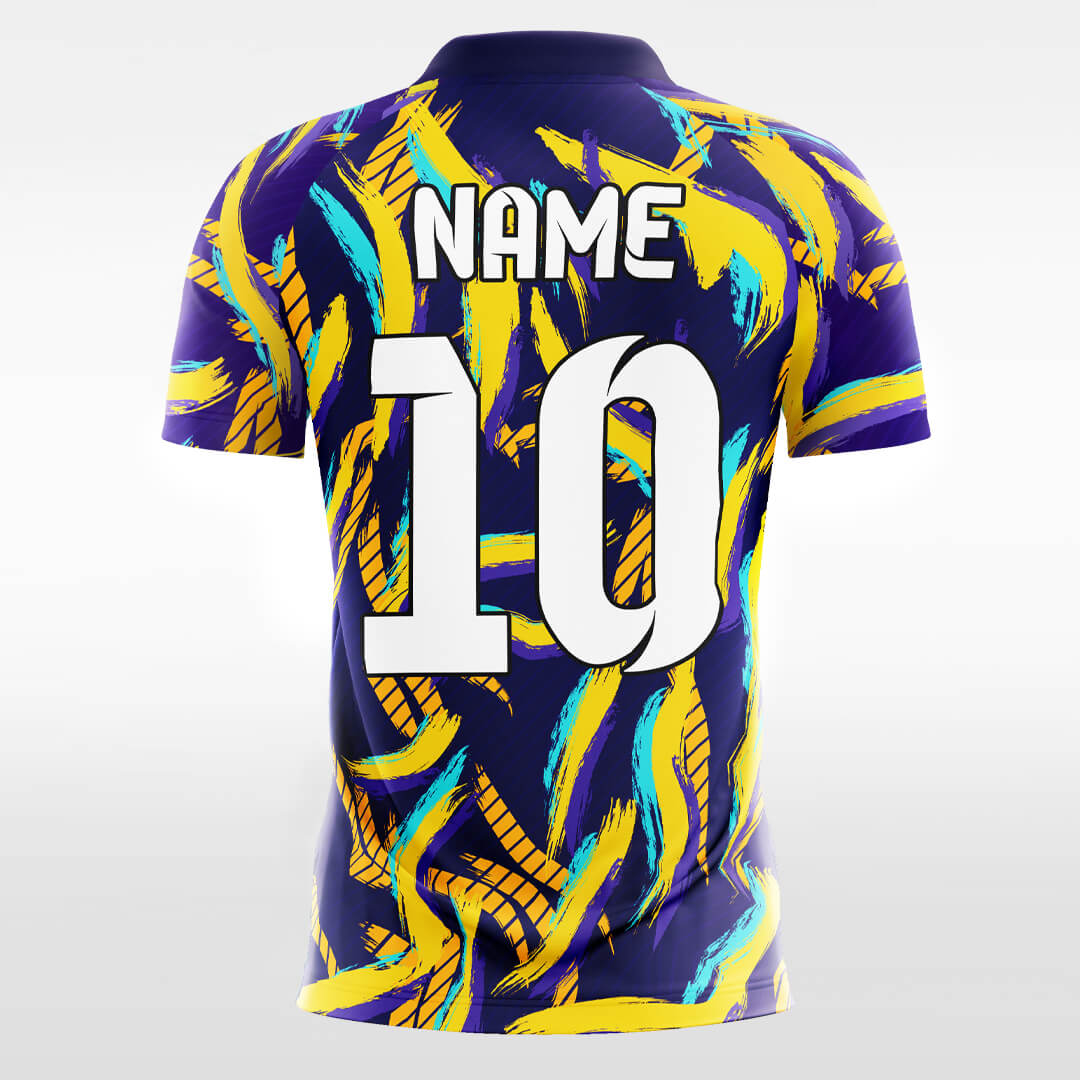 yellow custom soccer jersey