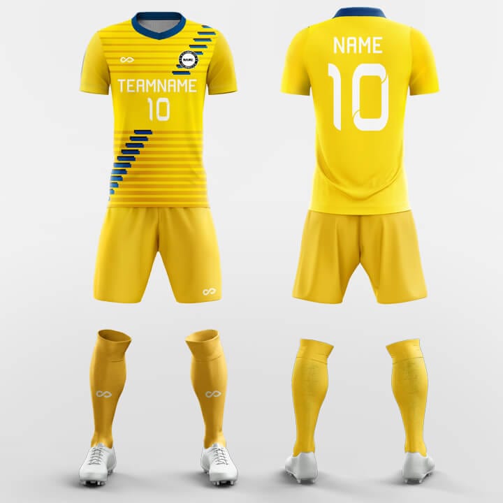 イエローステップサッカージャージ