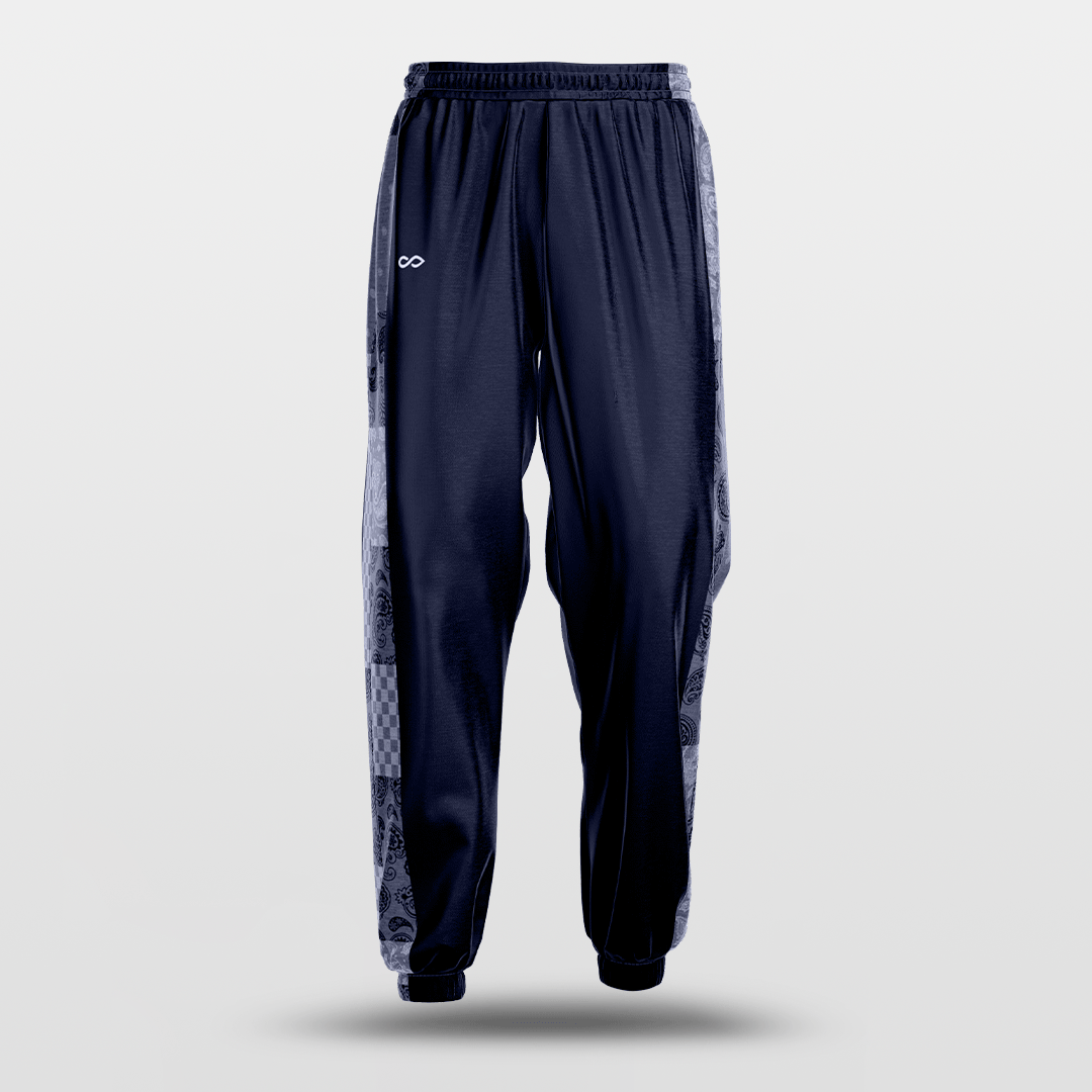Paisley - Customized Basketball Training Pants with pop buttons NBK023