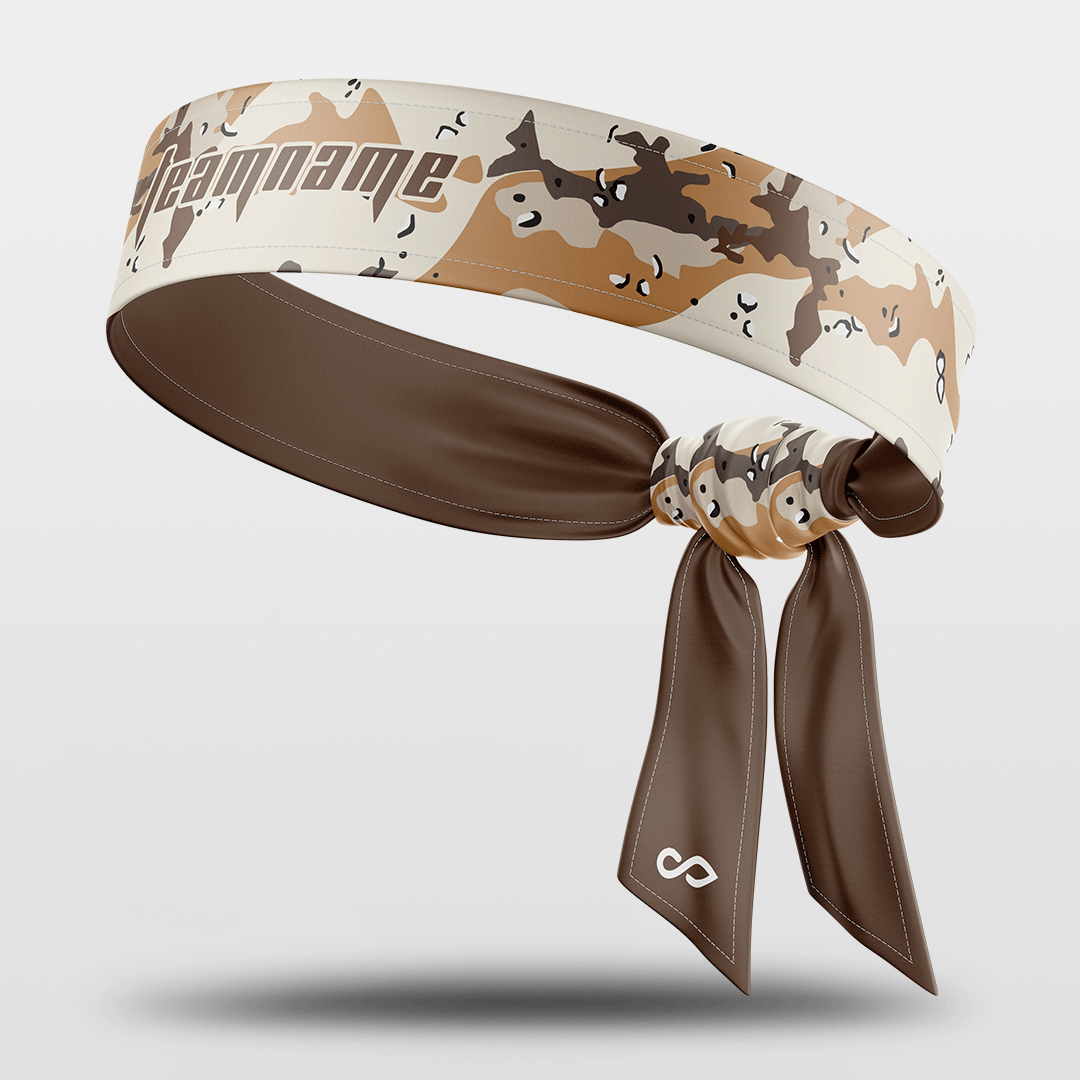 Desert - Custom Sports Sweat-Wicking Tie Headband NBK040