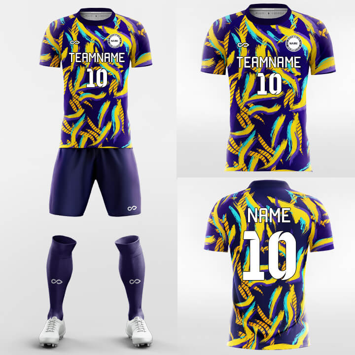 sparkling firework custom soccer jersey kit