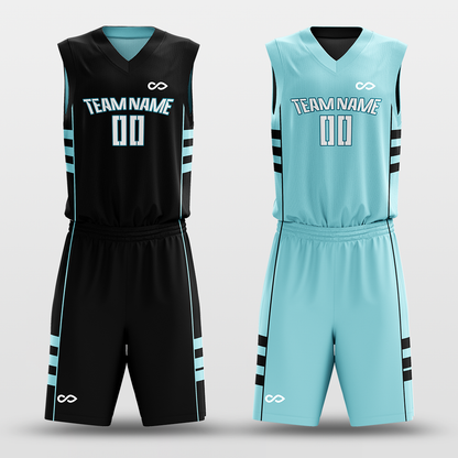 CLASSIC26 - Customized Reversible Sublimated Basketball Set BK129