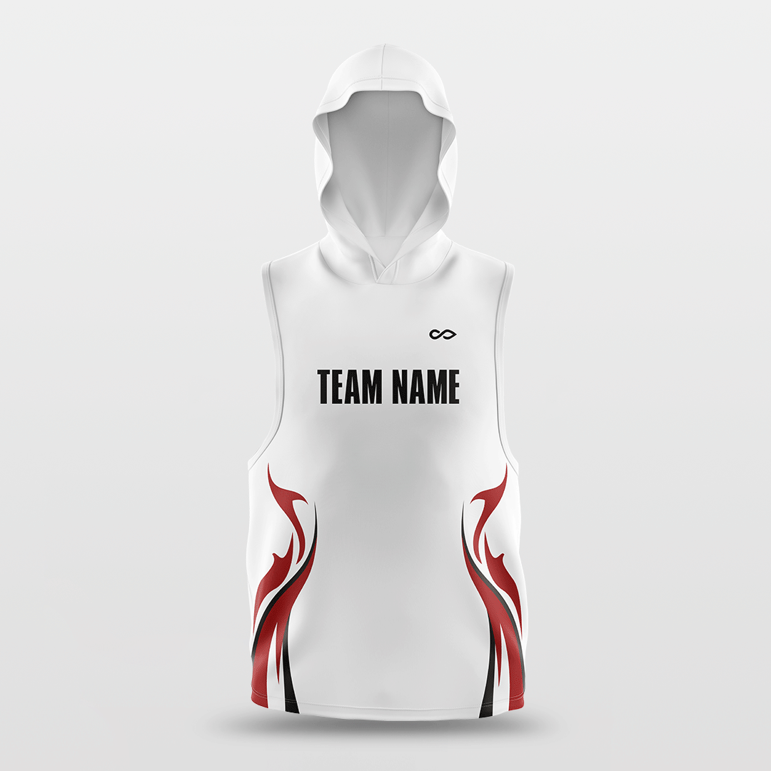 Pure Fire - Customized Basketball Sleeveless Hoodies NBK097