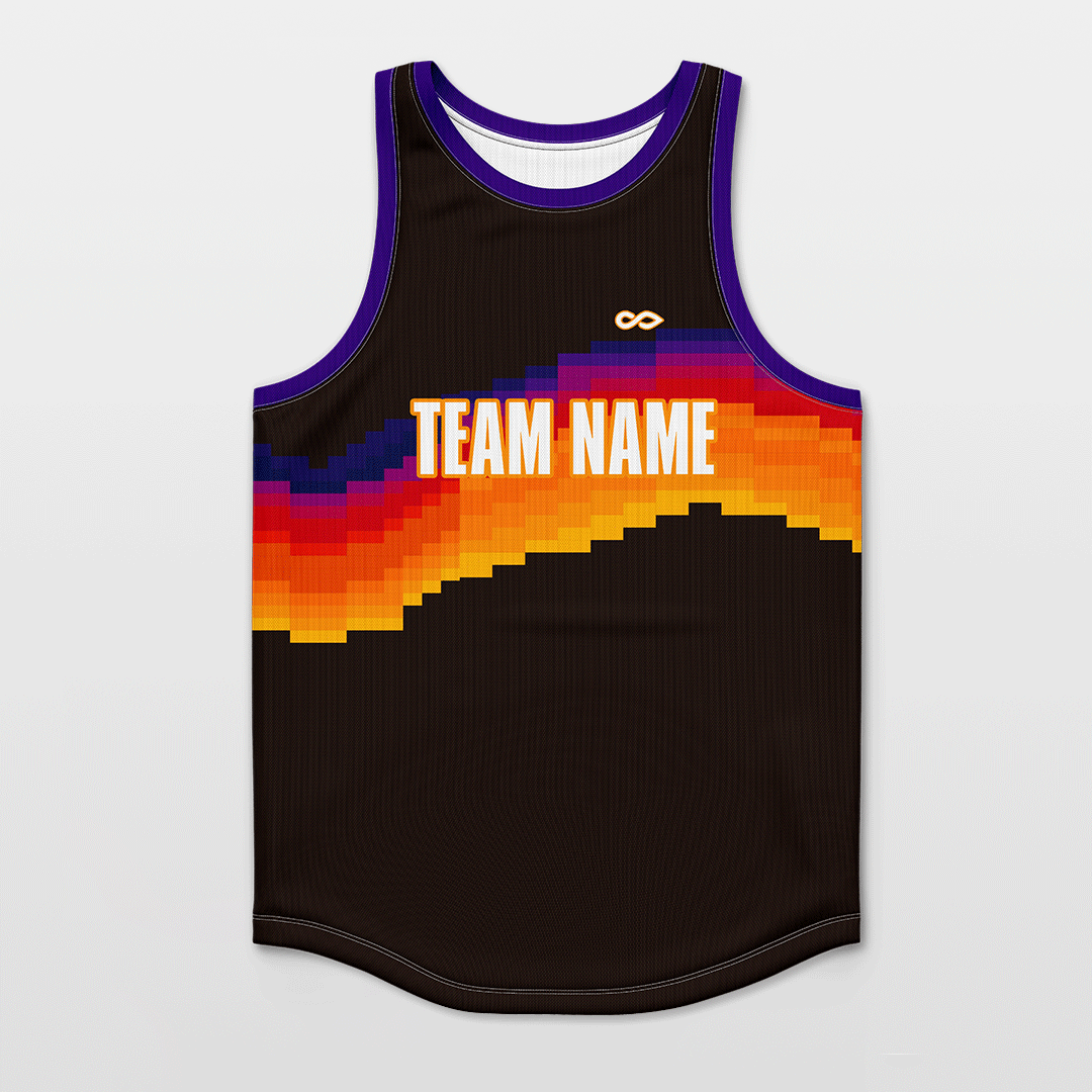 Sun Fire - Customized Basketball Jersey NBK092