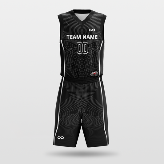 latitude and longitude- sublimated basketball jersey set BK004