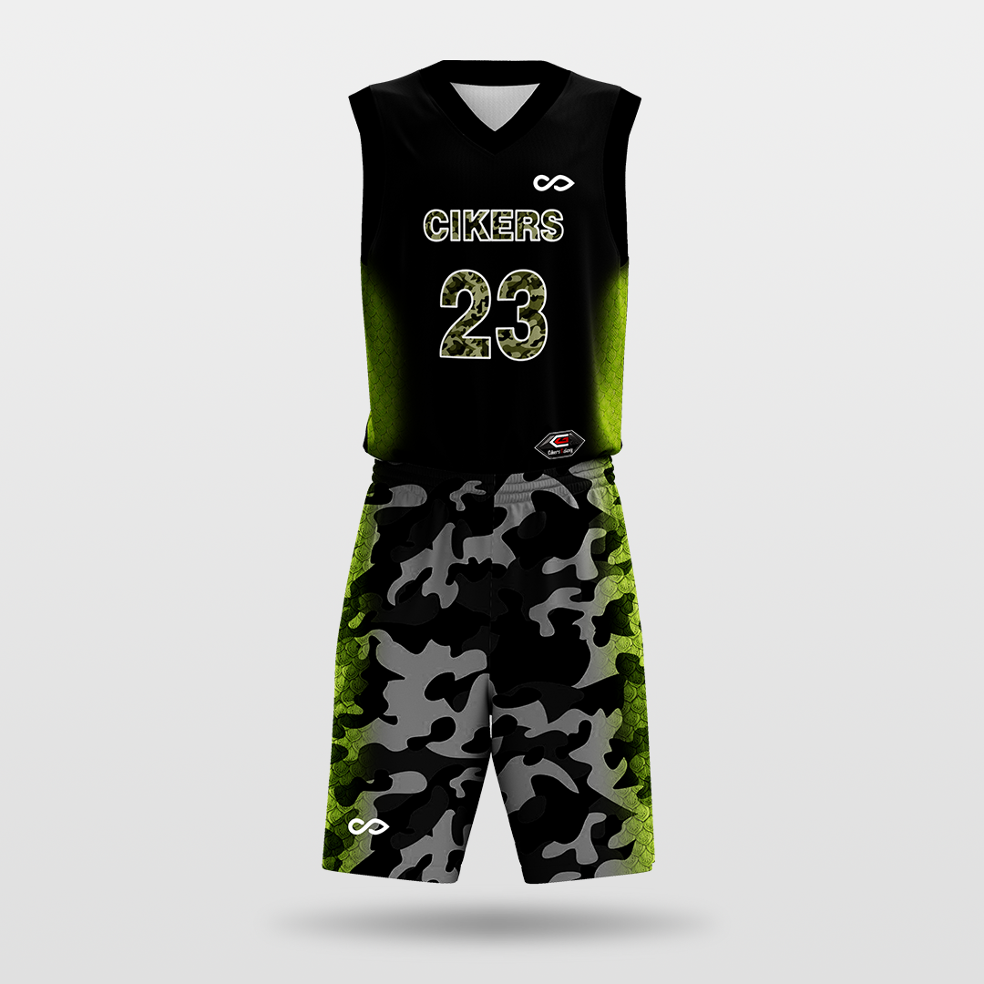 Chameleon- sublimated basketball jersey set BK028