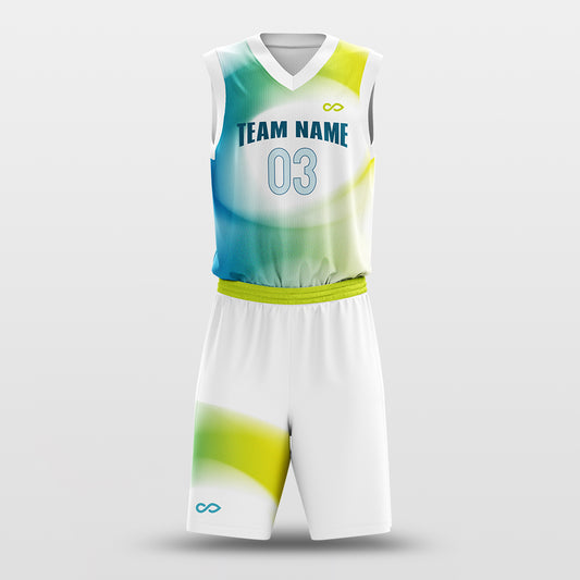 Fresh Green - Customized Sublimated Basketball Set BK288