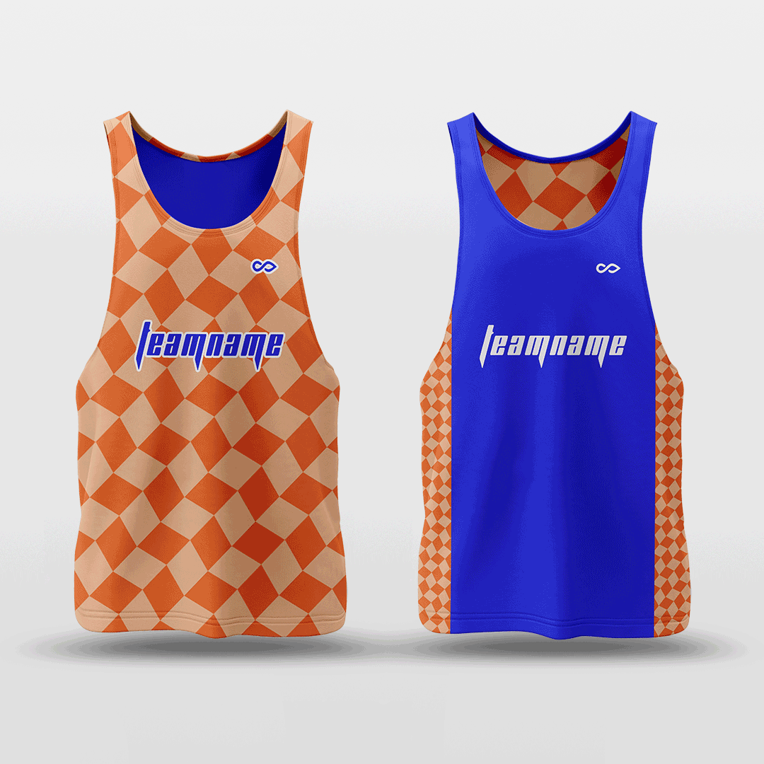 Checkerboard - Customized Reversible Quick Dry Basketball Jersey NBK061