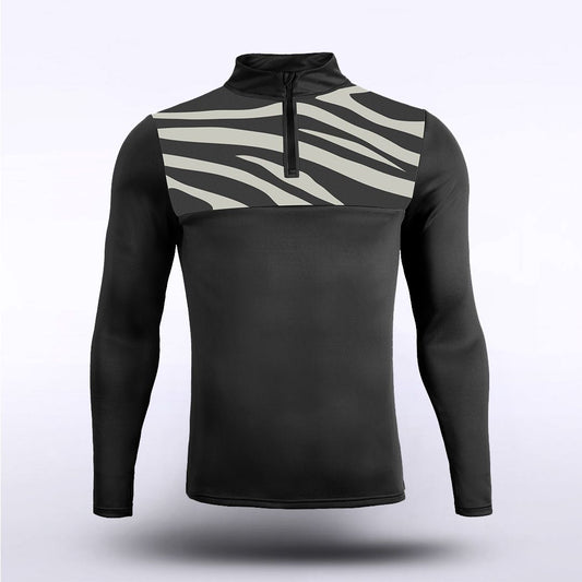 sublimated knitted 1/4 zip 15991