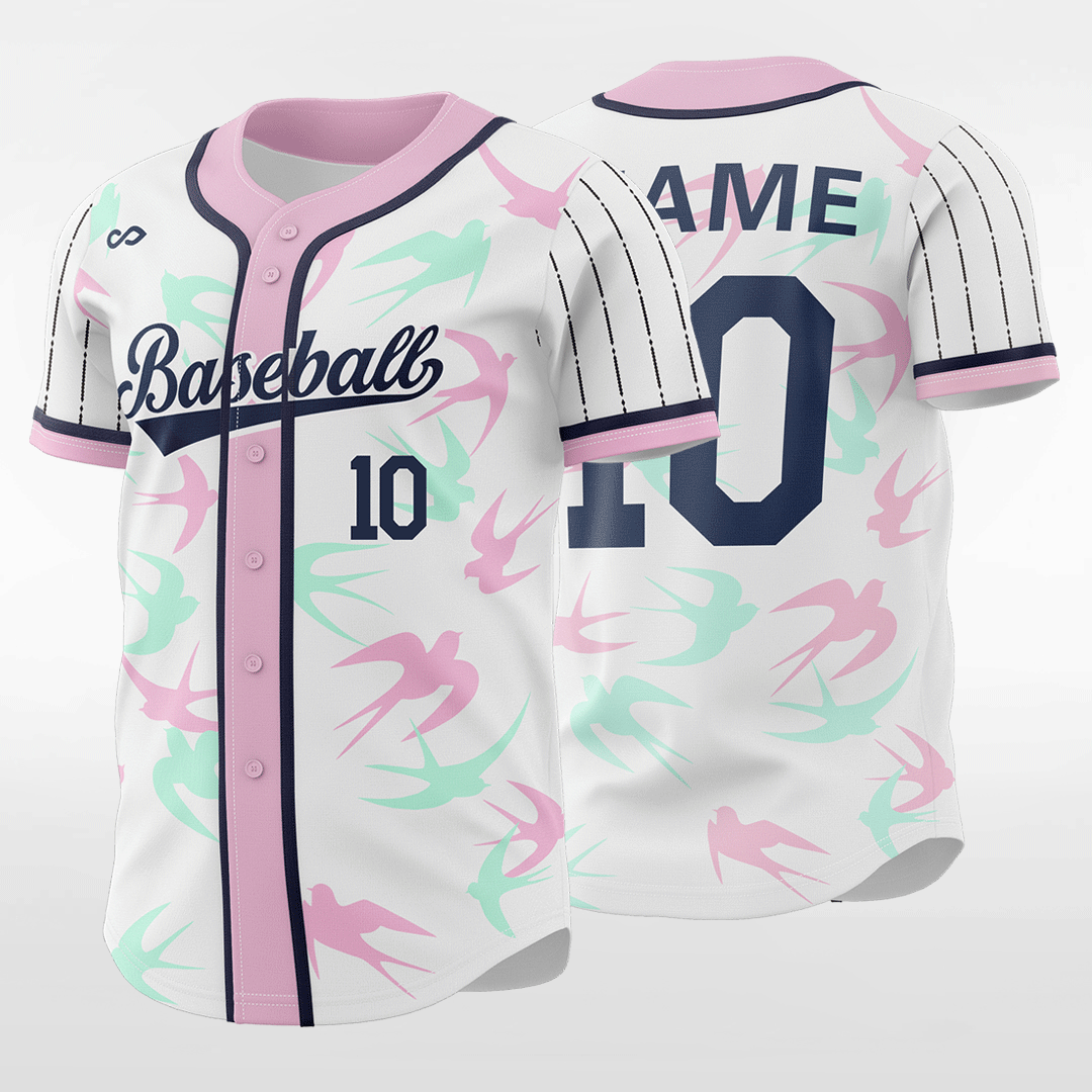 Spring Swallow - Sublimated baseball jersey B134