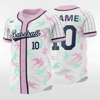 Spring Swallow - Sublimated baseball jersey B134