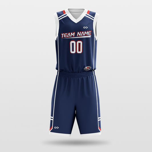 shield- sublimated basketball jersey set BK082