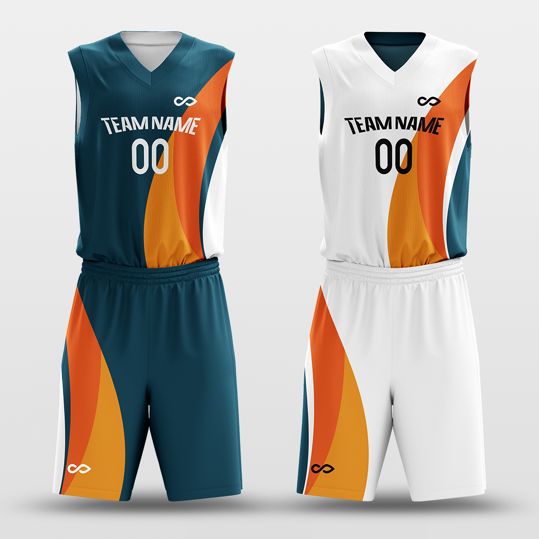 Jungle - Customized Reversible Sublimated Basketball Set BK132