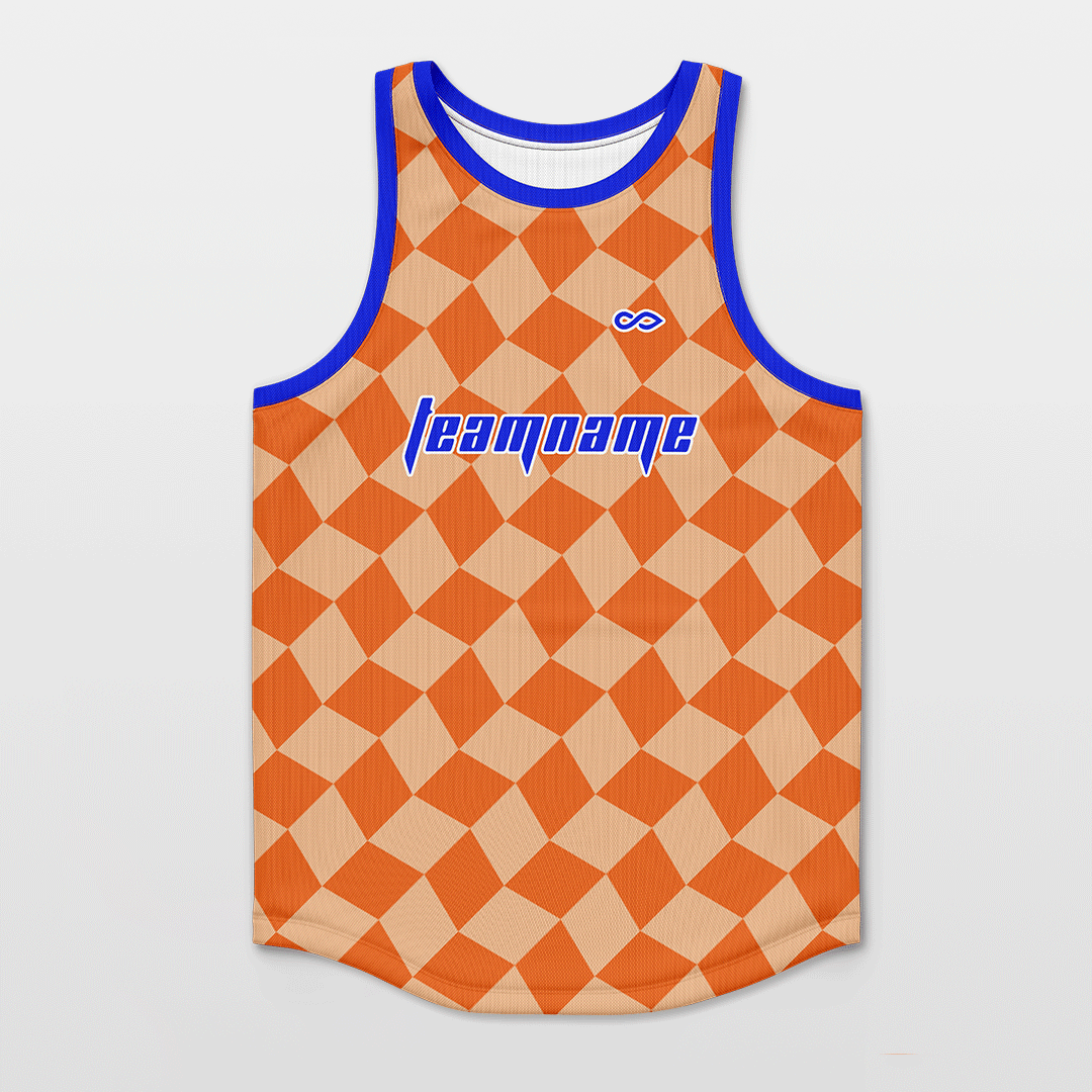 Checkerboard - Customized Basketball Jersey NBK063